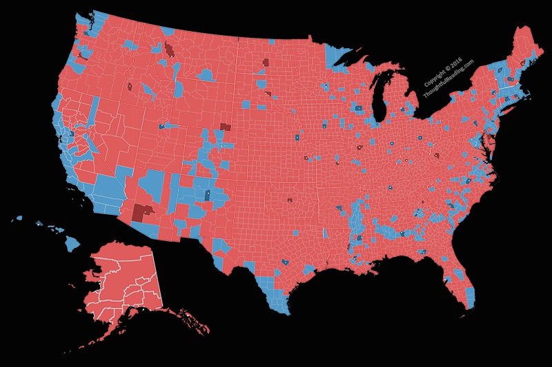 Live Map United States 2016 Presidential Election Voters Party By State ...